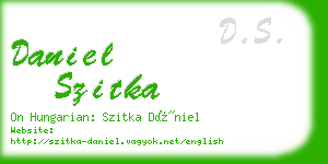 daniel szitka business card